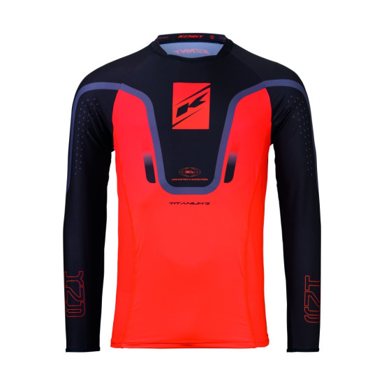 KENNY RACING MARŠKINĖLIAI CROSS / ENDURO TITANIUM GRADIENT ORANŽINIAI XXL DYDIS
