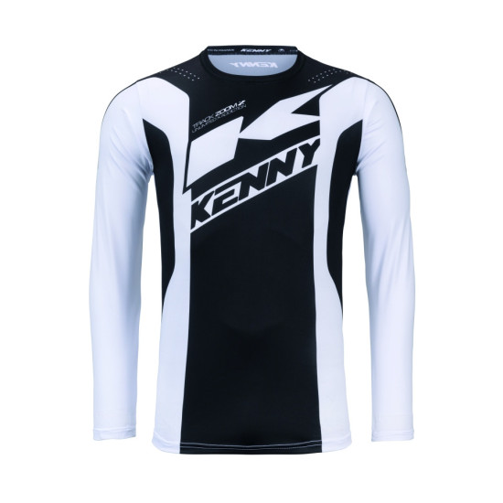 KENNY RACING T-SHIRT CROSS / ENDURO TRACK ZOOM BLACK WHITE SIZE XXL