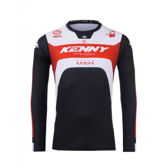 KENNY RACING T-SHIRT CROSS / ENDURO MODEL TRACK FOCUS RED COLOUR BLACK / WHITE / RED SIZE XXL