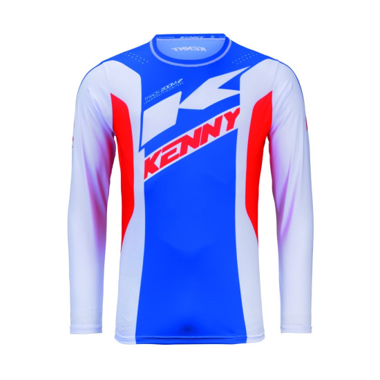 KENNY RACING MARŠKINĖLIAI KROSUI / ENDURO TREKEI VAIKAMS / JAUNIMUI / VAIKIŠKI ZOOM PATRIOT SPALVA MĖLYNA / RAUDONA / BA