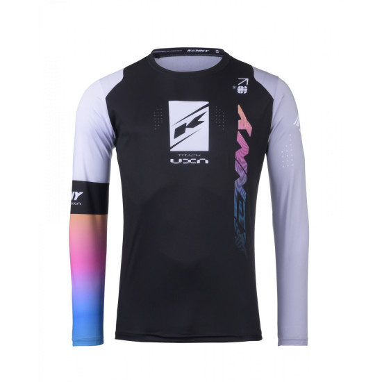 KENNY RACING T-SHIRT CROSS / ENDURO MODEL TRACK ZOOM BLACK COLOUR BLACK / WHITE / BLUE / PINK SIZE XXL