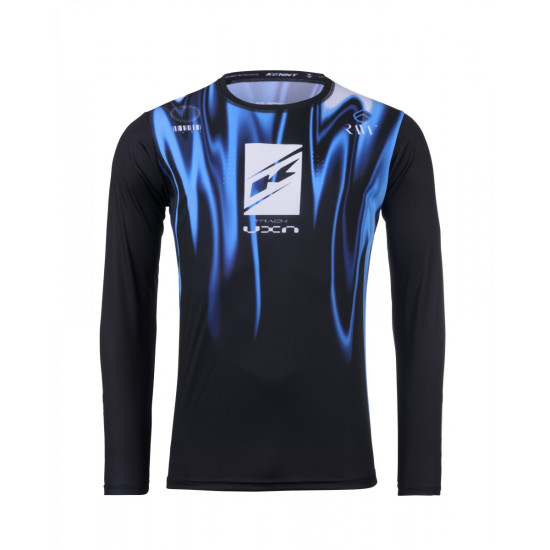 KENNY RACING T-SHIRT CROSS / ENDURO MODEL TRACK RAW SMOKE COLOR BLACK / BLUE / WHITE SIZE XL