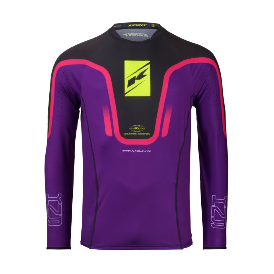 KENNY RACING T-SHIRT CROSS/ENDURO TITANIUM PURPLE SIZE XXXL