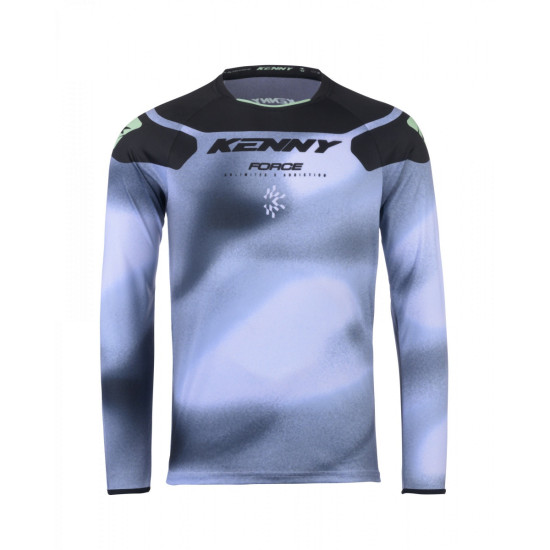 KENNY RACING T-SHIRT CROSS / ENDURO MODEL FORCE FOG NEON GREEN COLOUR BLACK / GREY SIZE XXXL