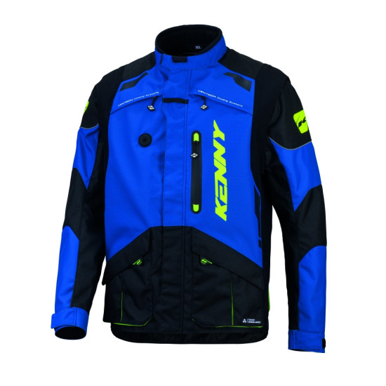 KENNY RACING ADVENTURE/ENDURO JACKET TITANIUM BLUE COLOR BLACK SIZE M