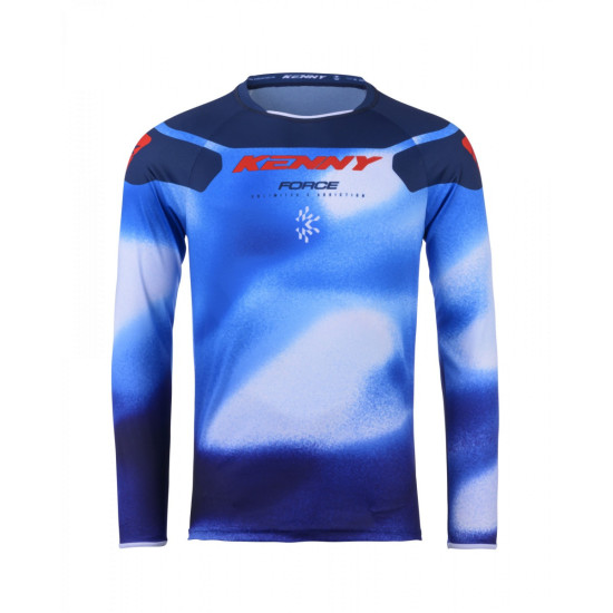 KENNY RACING T-SHIRT CROSS / ENDURO MODEL FORCE FOG BLUE COLOUR BLUE / RED SIZE XXL