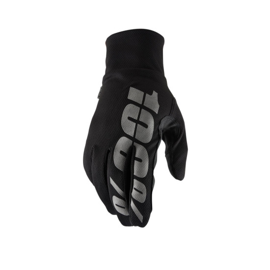 100 PERCENT WINTER GLOVES CROSS / ENDURO HYDROMATIC BLACK (WATERPROOF) COLOR BLACK SIZE M