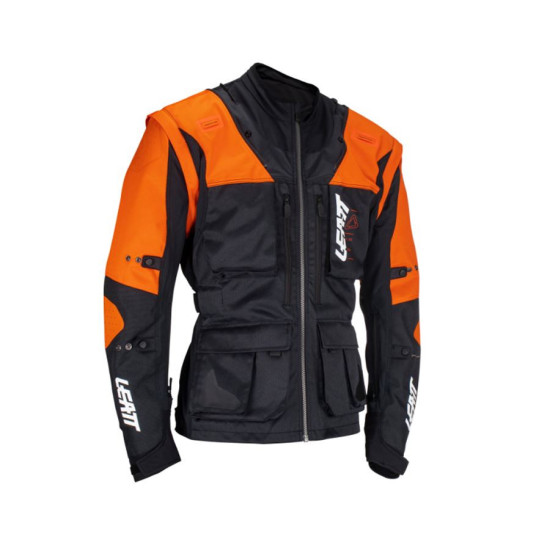 LEATT MOTO 5.5 ENDURO JACKET ORANGE COLOR BLACK / ORANGE SIZE M