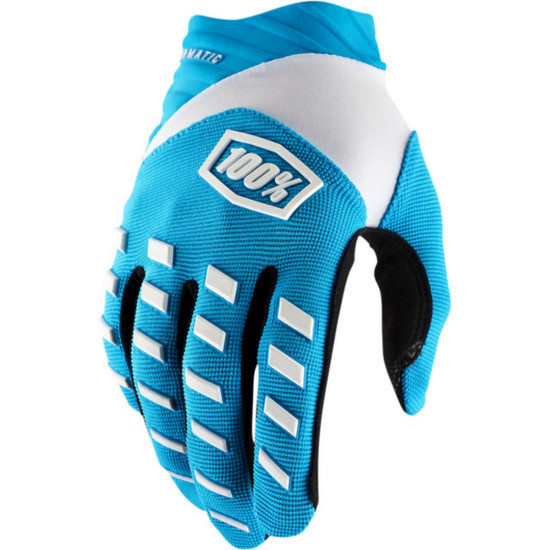 100 PERCENT CROSS / ENDURO GLOVES AIRMATIC BLUE COLOR BLUE / WHITE SIZE L