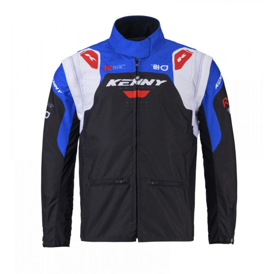 KENNY RACING ADVENTURE / ENDURO JACKET MODEL ADVENTURE BLUE COLOR BLACK / BLUE / RED / WHITE SIZE L