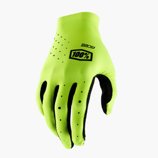 100 PERCENT CROSS / ENDURO PIRŠTINĖS SLING MX FLUO GELTONOS SPALVOS FLUO GELTONOS / JUODOS DYDIS M