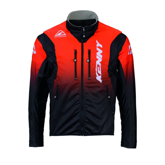 KENNY RACING ADVENTURE/ENDURO SOFTSHELL JACKET ORANGE NEON SIZE L