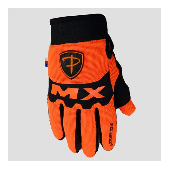 POLEDNIK GLOVES / CROSS GLOVES MODEL MX II BABY / JUNIOR / KID (CHILDREN'S) COLOUR ORANGE SIZE 3