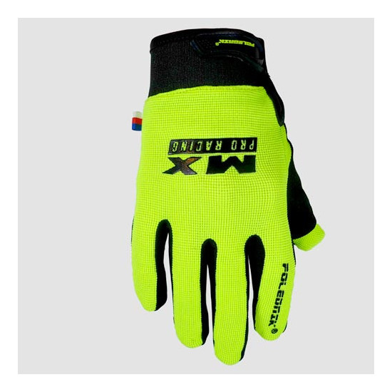 POLEDNIK PIRŠTINĖS / KRYŽMINĖS PIRŠTINĖS, MODELIS MX PRO EVO, SPALVA GELTONA, FLUO, DYDIS S