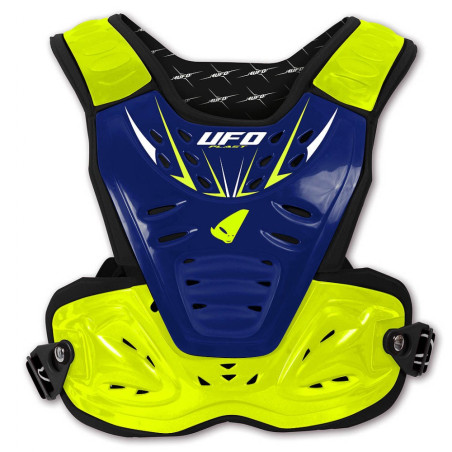 UFO chest protector REACTOR 2 EVOLUTION color blue/yellow FLUO size UNI (CE LEVEL 2)