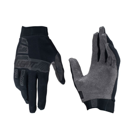 LEATT MOTO 1.5 GRIPR PIRŠTINĖS, STEALTH, JUODOS, S DYDIS