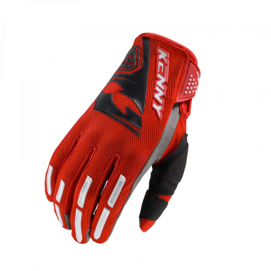 KENNY RACING CROSS / ENDURO GLOVES MODEL PERFORMANCE RED COLOUR RED / BLACK SIZE XXL