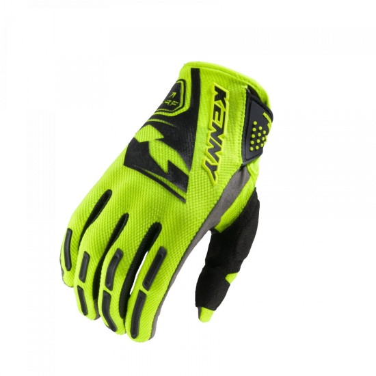 KENNY RACING CROSS/ENDURO GLOVES MODEL PERFORMANCE NEON YELLOW COLOR FLUO YELLOW / BLACK SIZE XL