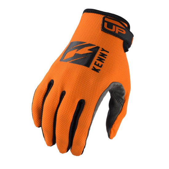 KENNY RACING CROSS / ENDURO / MTB GLOVES MODEL UP ORANGE COLOR ORANGE / BLACK SIZE S