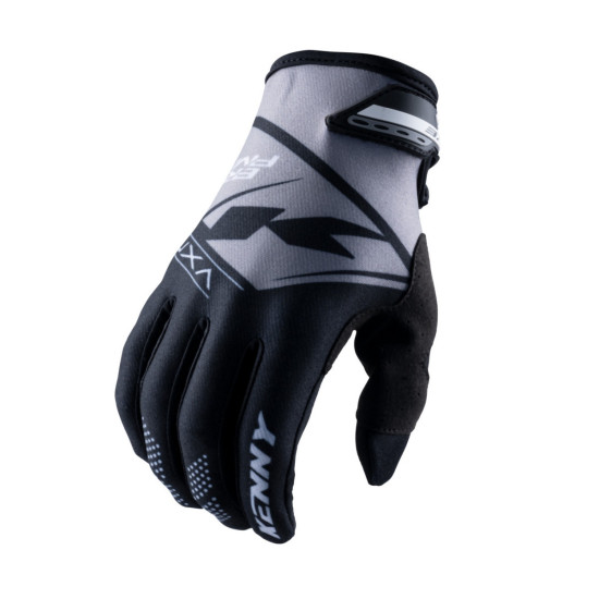 KENNY RACING KROSO / ENDURO PIRŠTINĖS BRAVE BLACK MODELIS SPALVA JUODA / PILKA DYDIS M