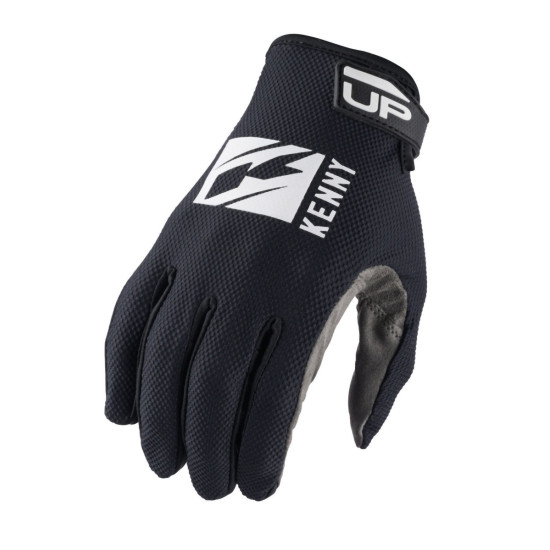 KENNY RACING PIRŠTINĖS KROSO / ENDURO / MTB MODELIO AUKŠTESNĖS JUODOS SPALVOS JUODA / BALTA DYDIS S