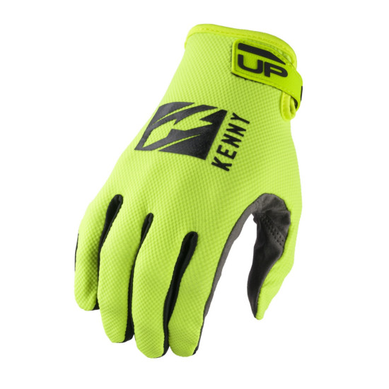 KENNY RACING CROSS / ENDURO / MTB GLOVES MODEL UP NEON YELLOW COLOR FLUO YELLOW / BLACK SIZE XXXL