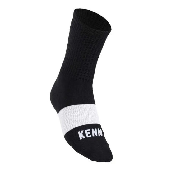 KENNY RACING SOCKS BLACK COLOR BLACK / WHITE SIZE 43 / 46