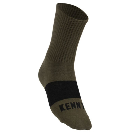 KENNY RACING KAKI SOCKS COLOR GREEN / BLACK SIZE 39 / 42