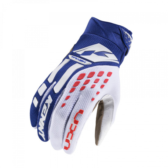 KENNY RACING CROSS / ENDURO GLOVES TRACK NAVY / RED COLOUR BLUE / RED / WHITE SIZE XL