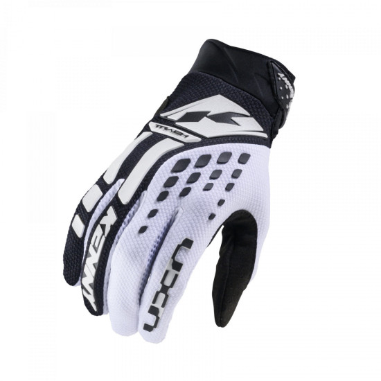 KENNY RACING CROSS / ENDURO GLOVES TRACK WHITE / BLACK SIZE M