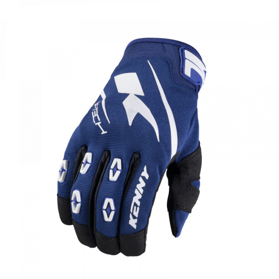 KENNY RACING CROSS / ENDURO GLOVES MODEL SF-TECH BLUE COLOUR BLUE / WHITE / BLACK SIZE XXXL