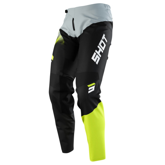 SHOT RACING SALE MOTO DEVO VERSUS GREY PANTS COLOR BLACK / GREY / YELLOW SIZE 28