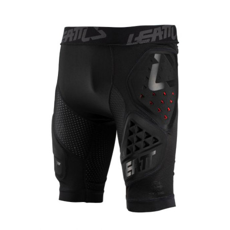 LEATT (2022/2023) šortai su apsaugomis IMPACT SHORTS 3DF 3,0 BLACK spalva juoda dydis XXL