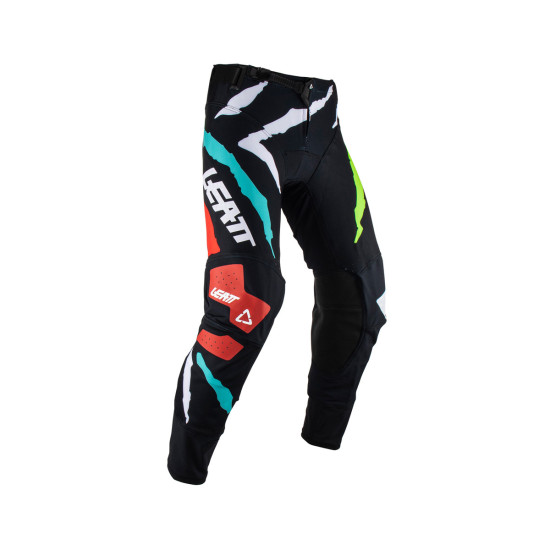 LEATT MOTO 5.5 IKS PANT TIGER COLOR BLACK / WHITE / GREEN / RED SIZE S