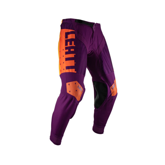 LEATT MOTO 4.5 PANT INDIGO PURPLE/ORANGE SIZE L