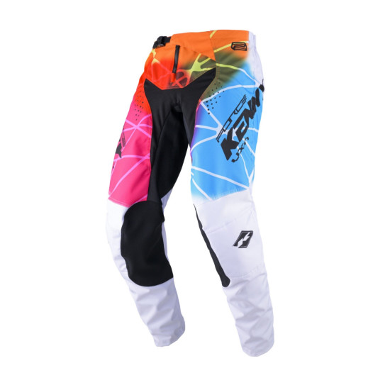 KENNY RACING CROSS / ENDURO PANTS MODEL FORCE SPHERE COLOUR WHITE / BLUE / RED SIZE S (30)