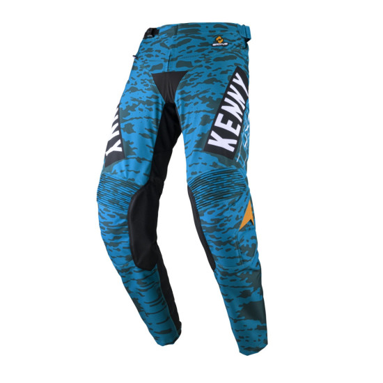 KENNY RACING PANTS CROSS / ENDURO MODEL PERFORMANCE STONE BLUE COLOR BLUE / GREY / BLACK SIZE M (32)