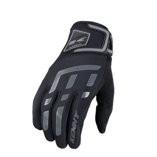 KENNY RACING CROSS / ENDURO GLOVES STORM MODEL COLOUR BLACK / GREY SIZE L