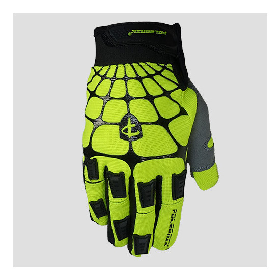 POLEDNIK PROMOTION GLOVES / CROSS GLOVES MODEL WEB MX COLOR BLACK / YELLOW FLUO SIZE L