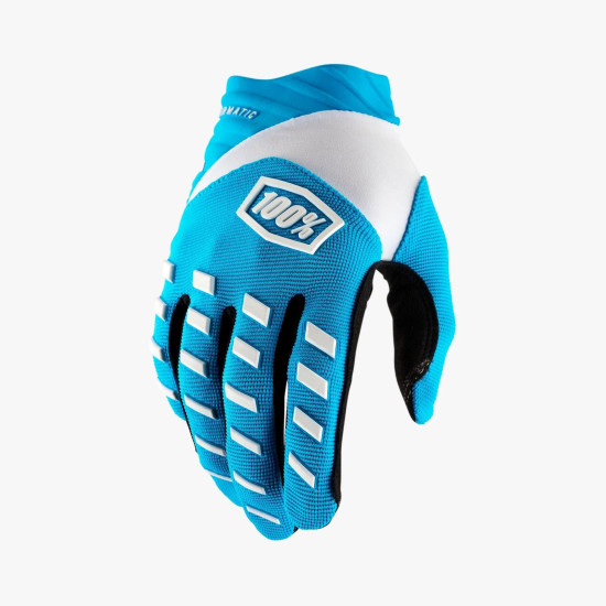 100 PERCENT CROSS / ENDURO GLOVES AIRMATIC BLUE COLOR BLUE / WHITE SIZE 2XL