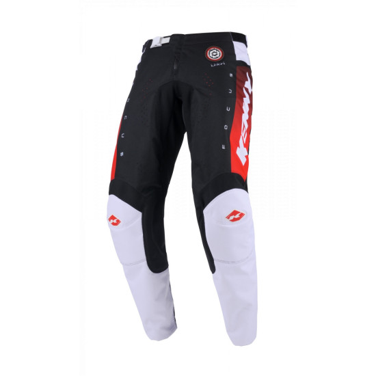 KENNY RACING PANTS CROSS / ENDURO MODEL TRACK FOCUS RED COLOR BLACK / WHITE / RED SIZE S (30)