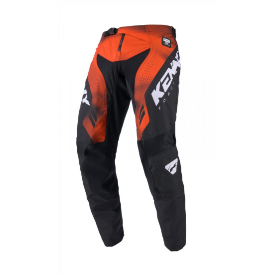 KENNY RACING PANTS CROSS / ENDURO MODEL FORCE FOG ORANGE COLOR BLACK / ORANGE / WHITE SIZE XS (28)
