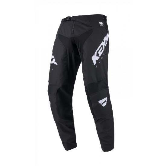 KENNY RACING PANTS CROSS / ENDURO MODEL FORCE SOLID BLACK COLOR BLACK / WHITE SIZE S (30)
