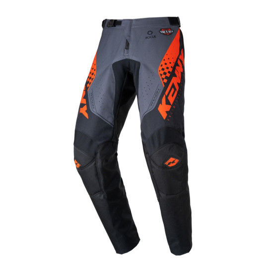 KENNY RACING PANTS CROSS / ENDURO MODEL TRACK FOCUS KID / JUNIOR BLACK / ORANGE SIZE 18 (3 YEARS)