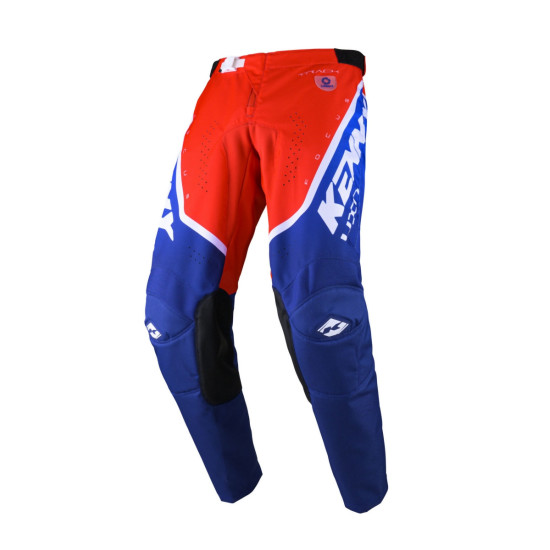 KENNY RACING PANTS CROSS / ENDURO MODEL TRACK FOCUS KID / JUNIOR PATRIOT COLOUR BLUE / RED / WHITE SIZE 18 (3 YEARS)
