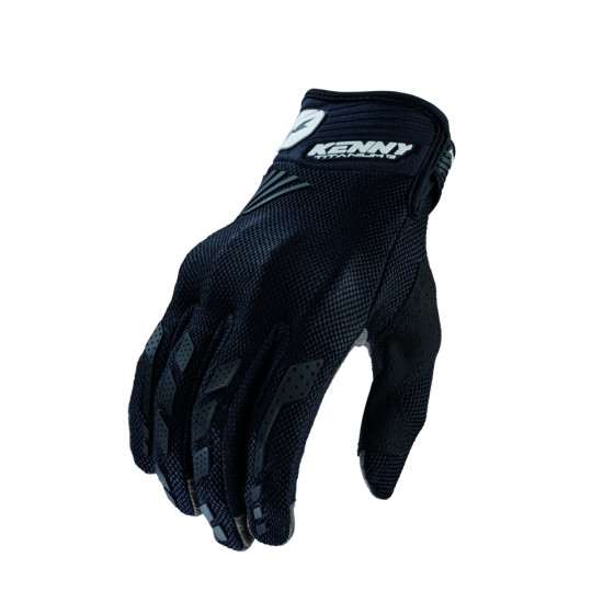 KENNY RACING GLOVES D3O TITANIUM BLACK SIZE M (9)