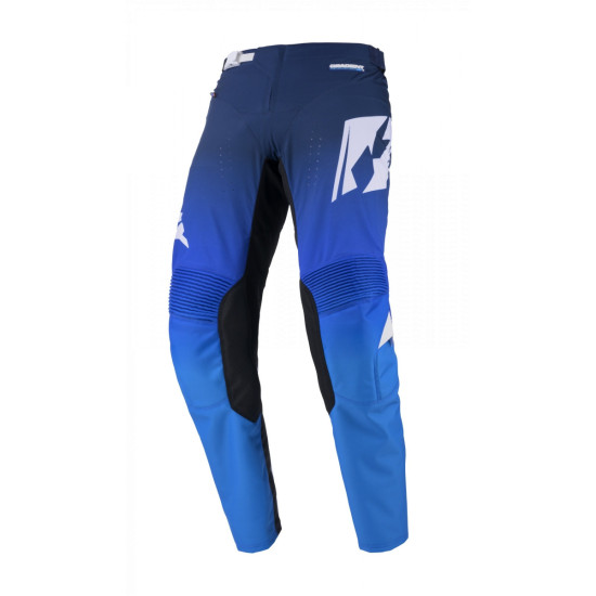 KENNY RACING PANTS CROSS / ENDURO MODEL PERFORMANCE GRADIENT BLUE COLOR BLACK / BLUE / WHITE SIZE S (30)