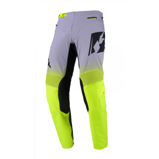 KENNY RACING PANTS CROSS / ENDURO MODEL PERFORMANCE GRADIENT GREY / NEON YELLOW COLOR GREY / FLUO YELLOW / BLACK SIZE S 