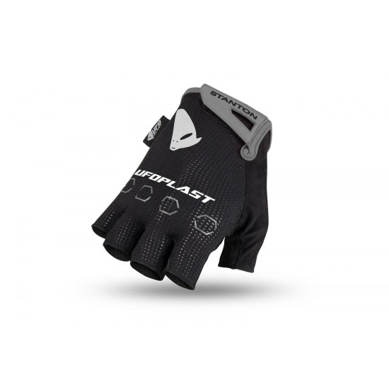 UFO FINGERLESS MTB GLOVES STANTON COLOR BLACK / GRAY SIZE XS - COLLECTION 2025 / 2026