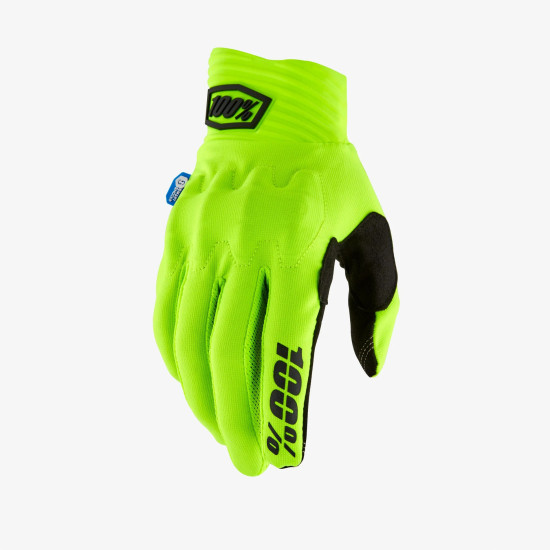 100 PERCENT COGNITO SMART SHOCK FLUO YELLOW CROSS/ENDURO PIRŠTINĖS, XL DYDIS